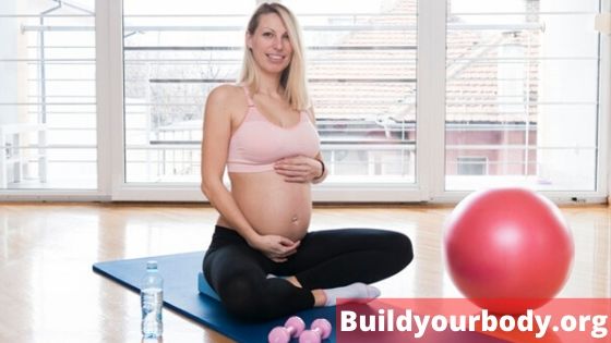 fitness girl during pregnancy