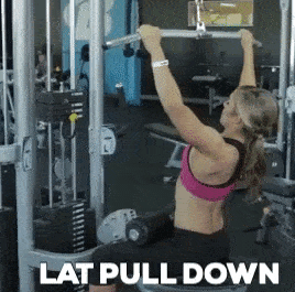 Lat pull down for toning your upper body