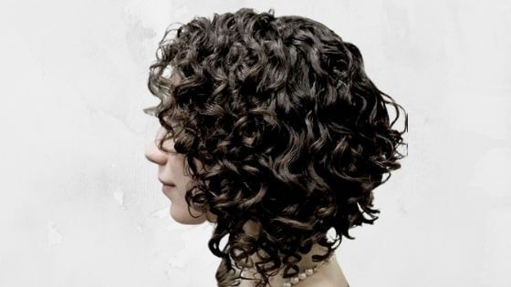 Long Bob cut in layers curly hair 