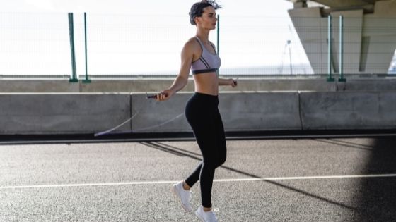 jumping rope to achieve your weekly activity