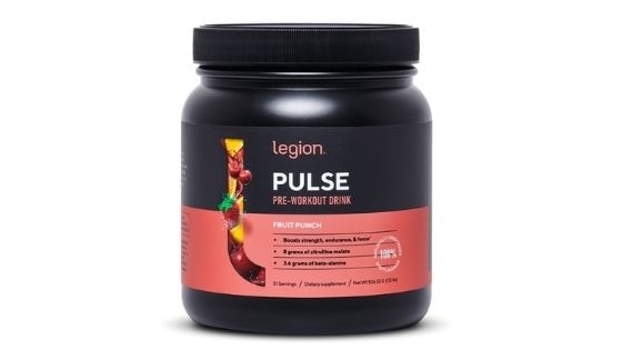 Legion Pulse, one of the best pre-workouts for women