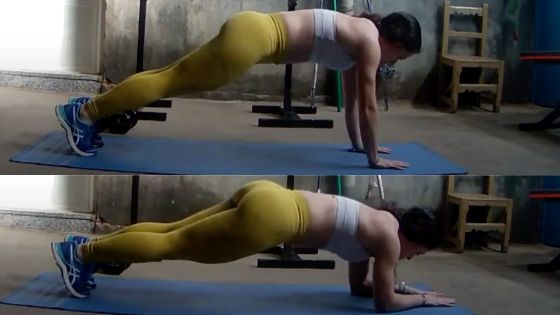 Military planks for flabby arms